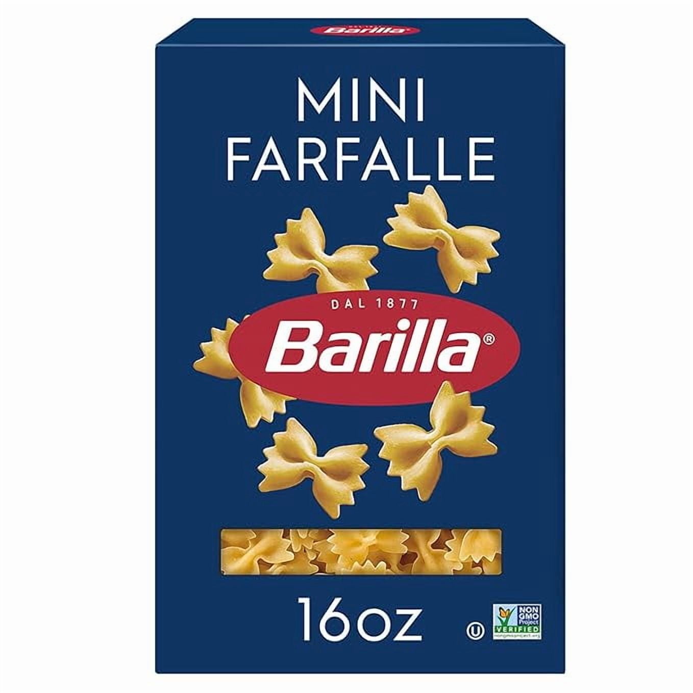Z Traders (1 pack) Barilla Mini Farfalle Pasta, 16 oz Box - Non-GMO Pasta product image
