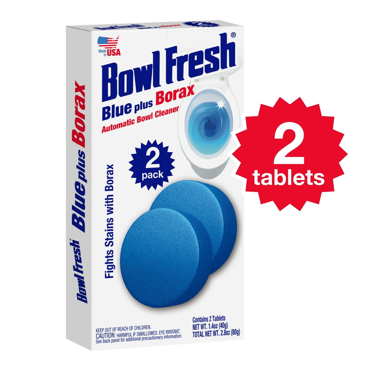 Bowl Fresh ( 2 - pack )Bowl Fresh Automatic Toilet Bowl Cleaner and Freshener with Borax Bathroom Cleaners product image
