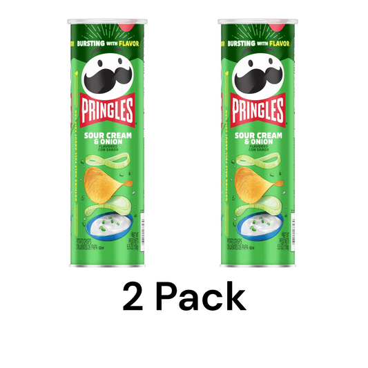 Pringles (2 pack) Pringles Sour Cream and Onion Potato Crisps Chips Snack Chips product image