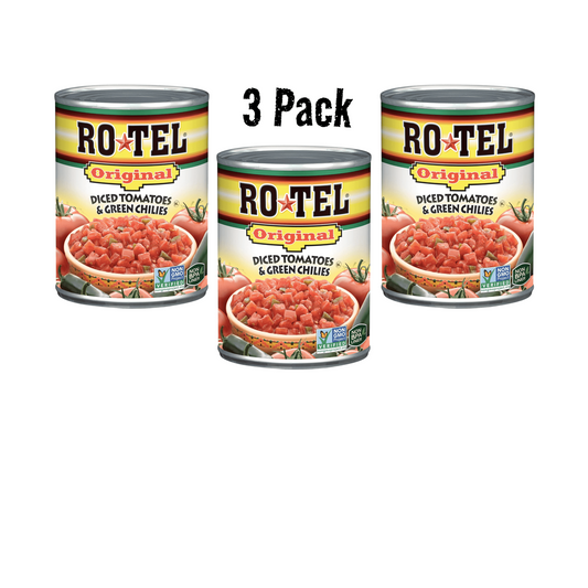 RO*TEL (3 pack) ROTEL Original Diced Tomatoes and Green Chilies Canned & Jarred Vegetables product image