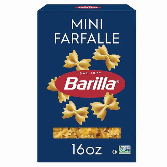 Z Traders (1 pack) Barilla Mini Farfalle Pasta, 16 oz Box - Non-GMO Pasta product image