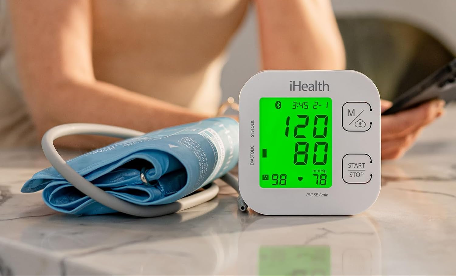 Track Smart Upper Arm Blood Pressure Monitor for Adults