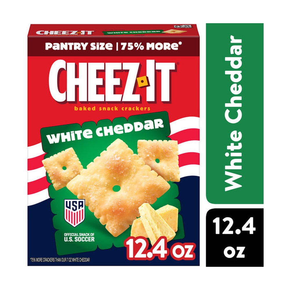 Cheez-It White Cheddar Cheese Crackers, Baked Snack Crackers
