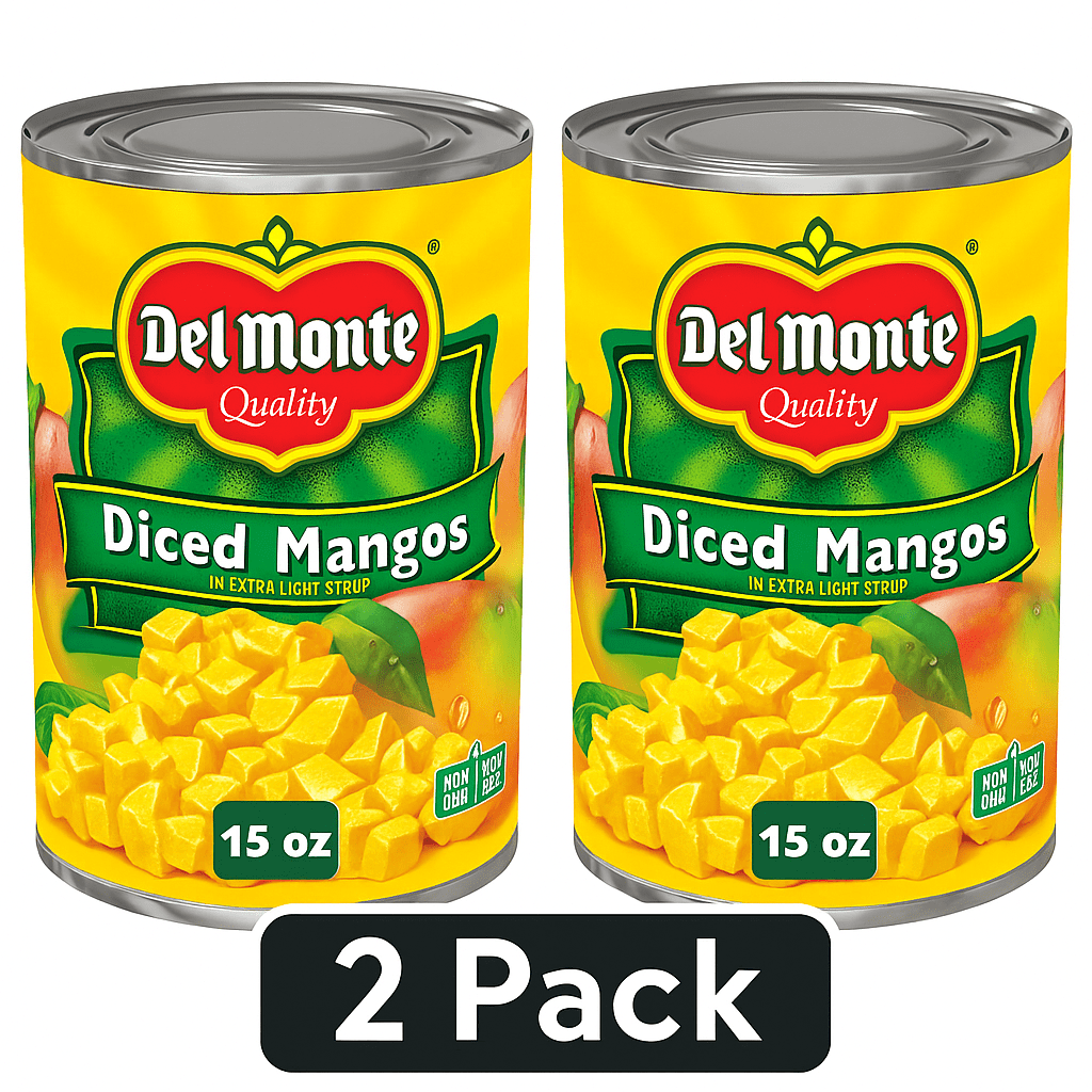 Del Monte (2 Pack) Del Monte Diced Mango in Extra Light Syrup Canned, Jarred & Cup Fruits product image
