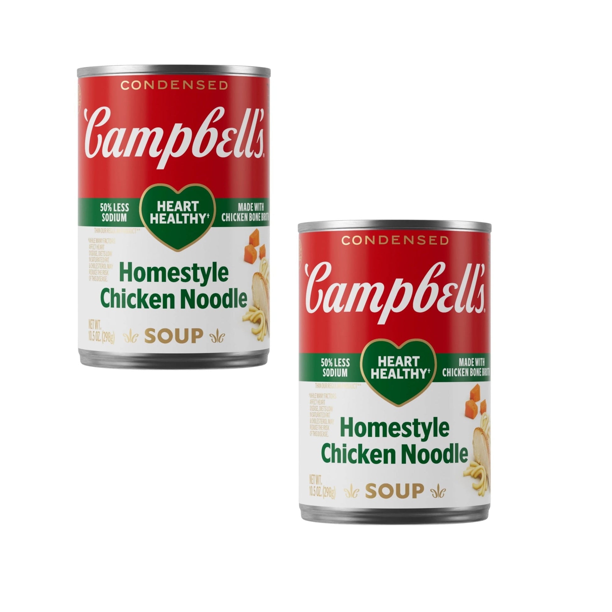 Campbell's (2 pack) Campbells Condensed Heart Healthy Homestyle Chicken Noodle Soup Prepared & Packaged Soups product image