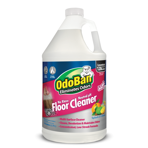 Odoban Floor Cleaner, Neutral pH, No Rinse, Splash O' Citrus - Image 1