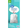 Great Value Drawstring Bags, Tall, Unscented, Kitchen, 13 Gallon - Image 1