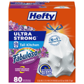 Hefty 13 Gallon Fabuloso Lavender Tall Kitchen Drawstring Bags - Image 1