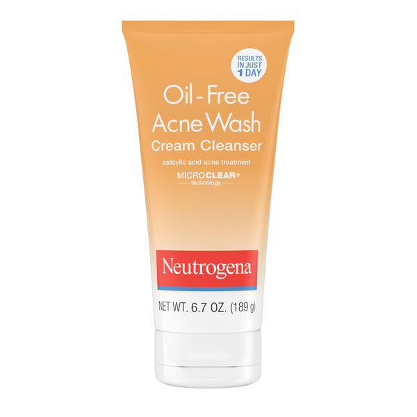 Neutrogena Oil-Free Acne Face Wash with 2% Salicylic Acid, 6.7 fl. oz - Image 1