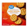 Great Value Buttery Rounds Flavored Baked Crackers - Image 1
