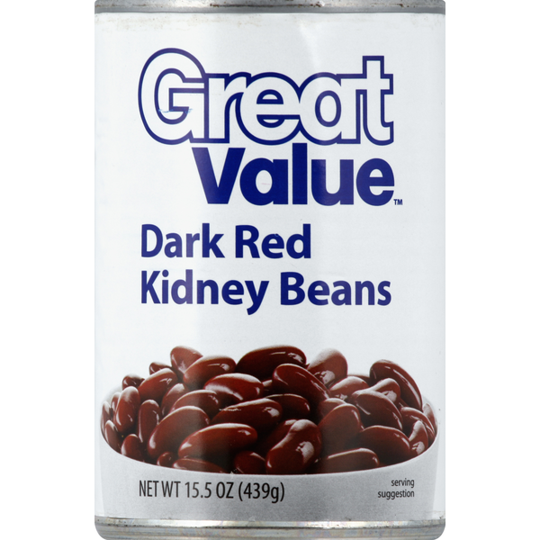 Great Value Kidney Beans, Dark Red - Image 1