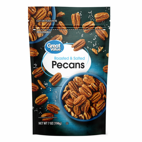 Great Value Roasted & Salted Pecans - Image 1