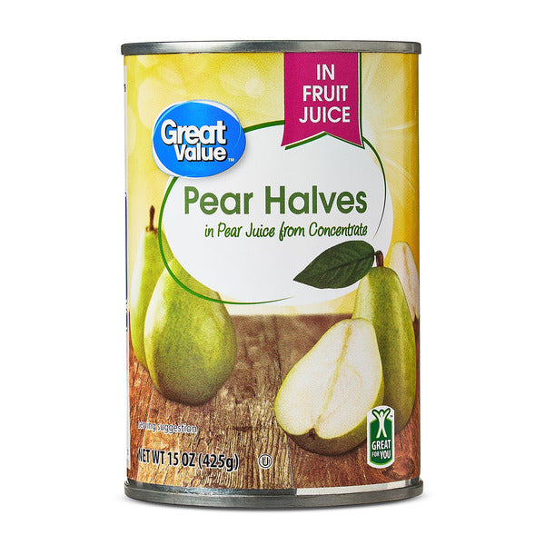 Great Value Pear Halves In Fruit Juice - Image 1