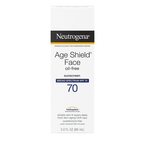 Neutrogena Age Shield Face Oil-Free Sunscreen SPF 70, 3 fl. oz - Image 1