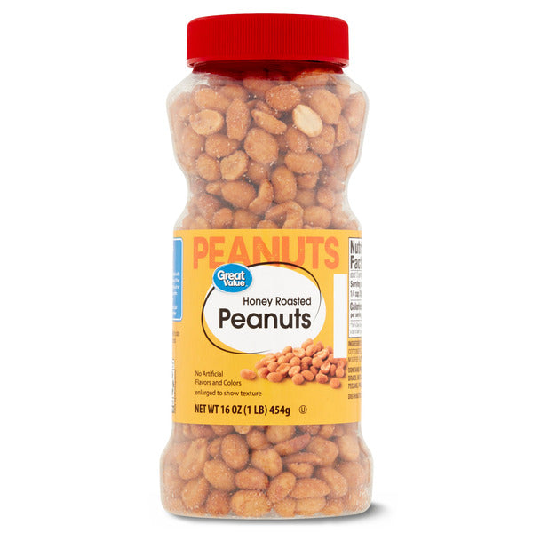 Great Value Honey Roasted Peanuts - Image 1