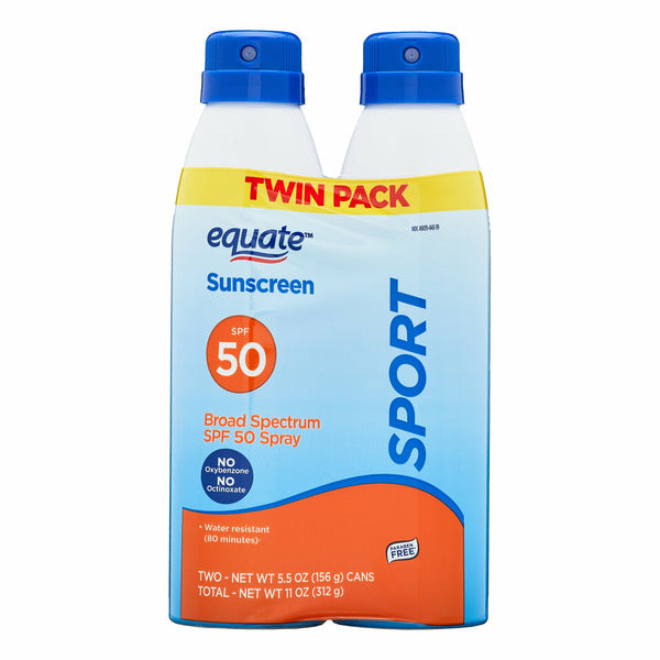 Equate Sport Broad Spectrum Spf 50 Sunscreen Spray - Image 1
