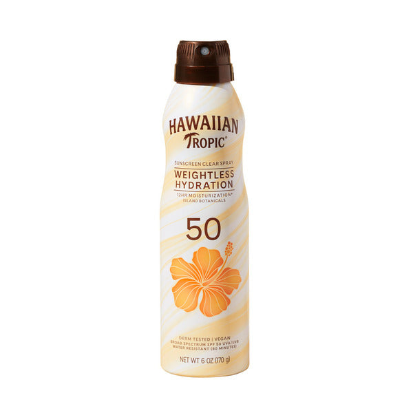 Hawaiian Tropic Clear Spray Sunscreen, SPF 50 - Image 1