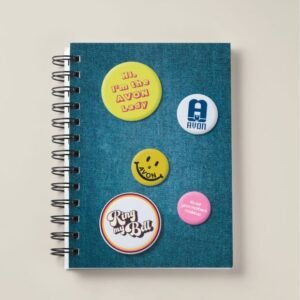 Avon Button Notebook