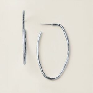 Modern Curve Hoop Earrings