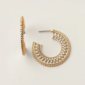 Woven Glow Hoop Earrings