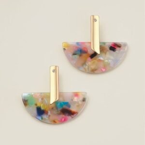 Abstract Arc Statement Earrings