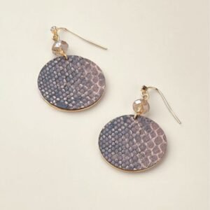 Serpentine Glow Drop Earrings